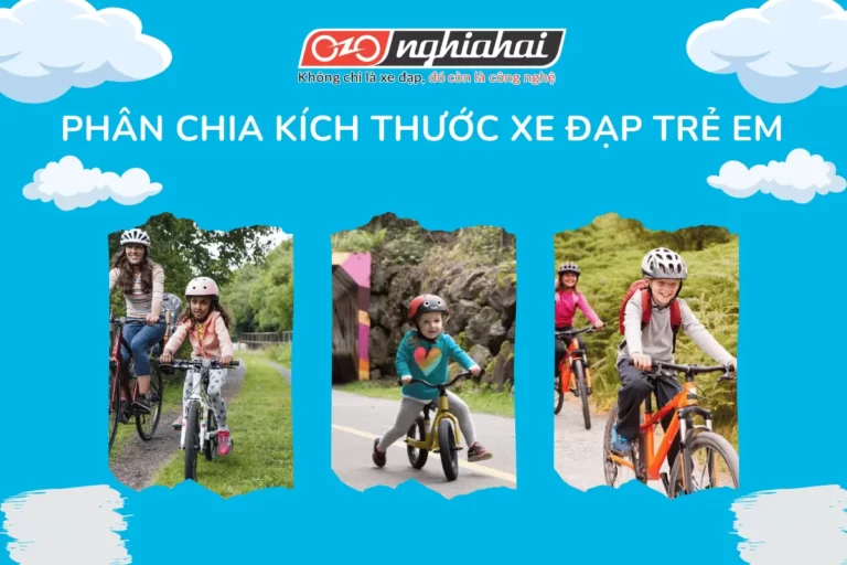 Cách phân chia kích thước dòng xe đạp trẻ em