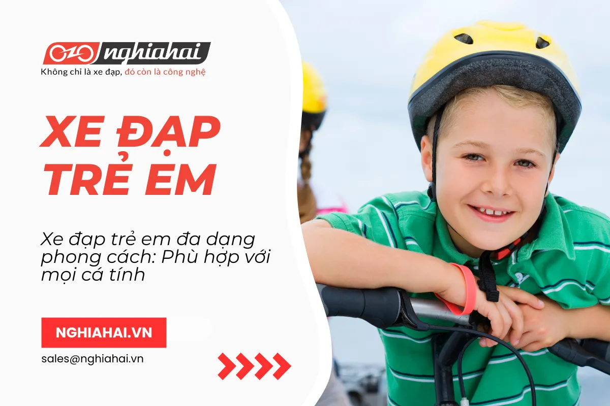 Xe đạp trẻ em đa dạng phong cách: Phù hợp với mọi cá tính