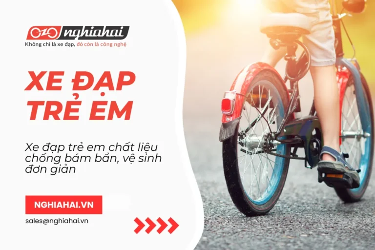 Xe đạp trẻ em chất liệu chống bám bẩn, vệ sinh đơn giản