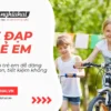 Xe đạp trẻ em dễ dàng gấp gọn, tiết kiệm không gian