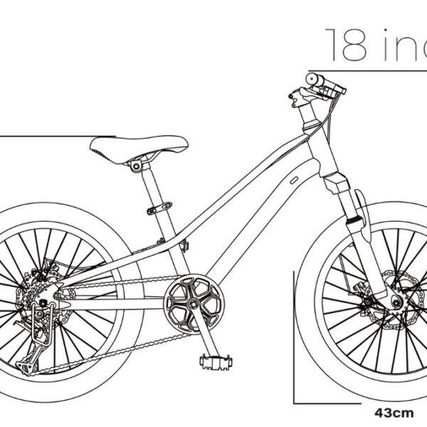 Xe đạp trẻ em NISHIKI AGILE 18 inches