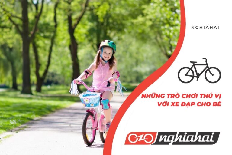 Những trò chơi thú vị với xe đạp cho bé