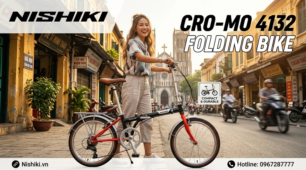 Xe Đạp Gấp Cro-mo 4132: Đỉnh Cao Công Nghệ Nhật Bản Cho Nhịp Sống Đô Thị Hiện Đại