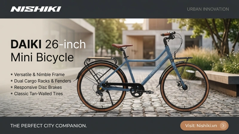 XE ĐẠP MINI DAIKI 26 INCH: BIỂU TƯỢNG CỦA SỰ THANH LỊCH, BỀN BỈ VÀ ĐẲNG CẤP NHẬT BẢN