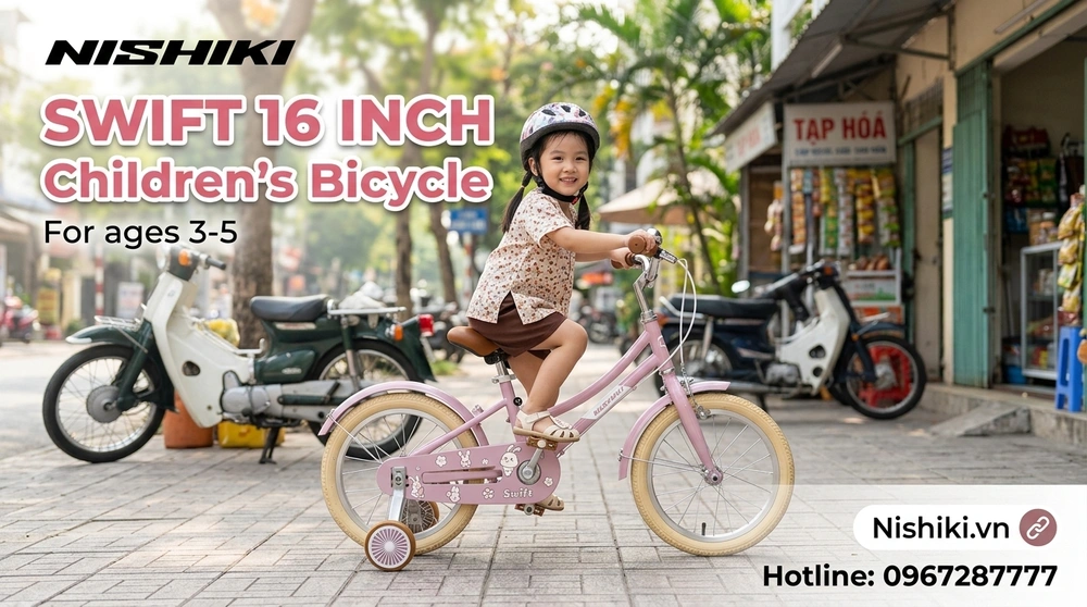 Xe Đạp Trẻ Em Nhật Nishiki SWIFT 16 Inch: Đẳng Cấp Chất Lượng & Sự Lựa Chọn Vàng Cho Bé Gái (2026)