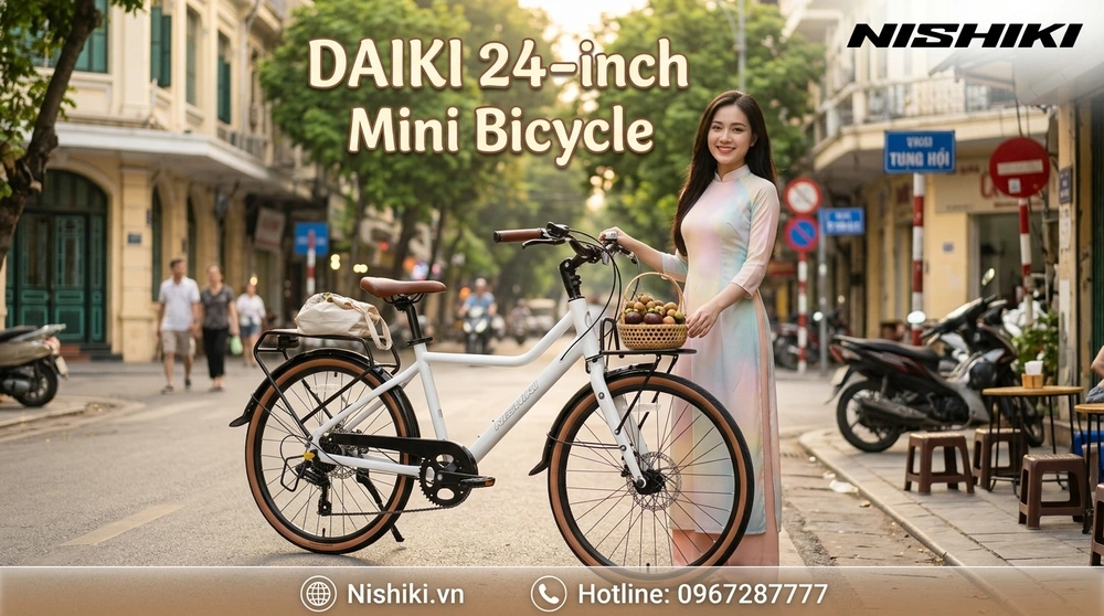 Xe Đạp Mini DAIKI 24 INCH: Đẳng Cấp Xe Nhật – Tinh Hoa Retro Giữa Lòng Phố Thị Hiện Đại