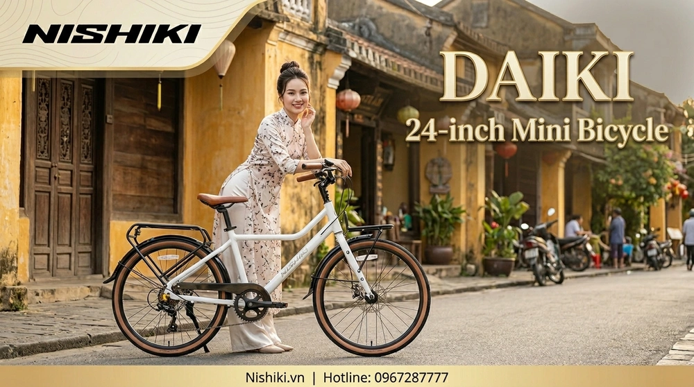 Xe Đạp Mini DAIKI 24 INCH: Đẳng Cấp Xe Nhật – Tinh Hoa Retro Giữa Lòng Phố Thị Hiện Đại
