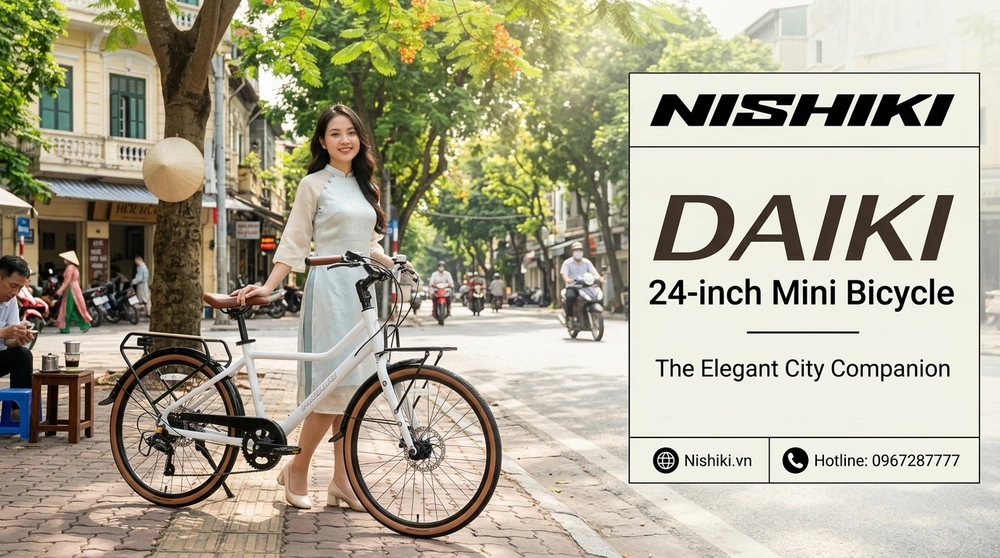 Xe Đạp Mini DAIKI 24 INCH: Đẳng Cấp Xe Nhật – Tinh Hoa Retro Giữa Lòng Phố Thị Hiện Đại