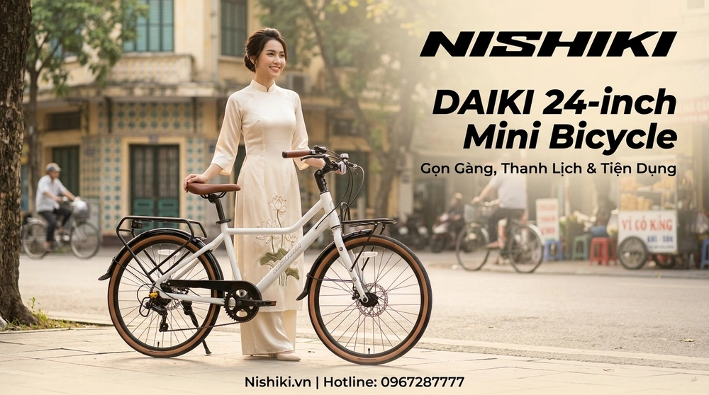 Xe Đạp Mini DAIKI 24 INCH: Đẳng Cấp Xe Nhật – Tinh Hoa Retro Giữa Lòng Phố Thị Hiện Đại