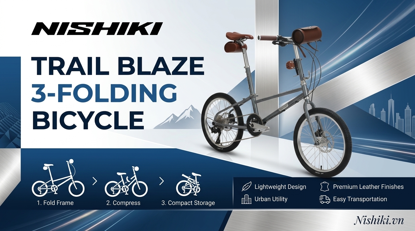 Xe Đạp Gấp Nhật Bản Nishiki 3 Trail Blaze