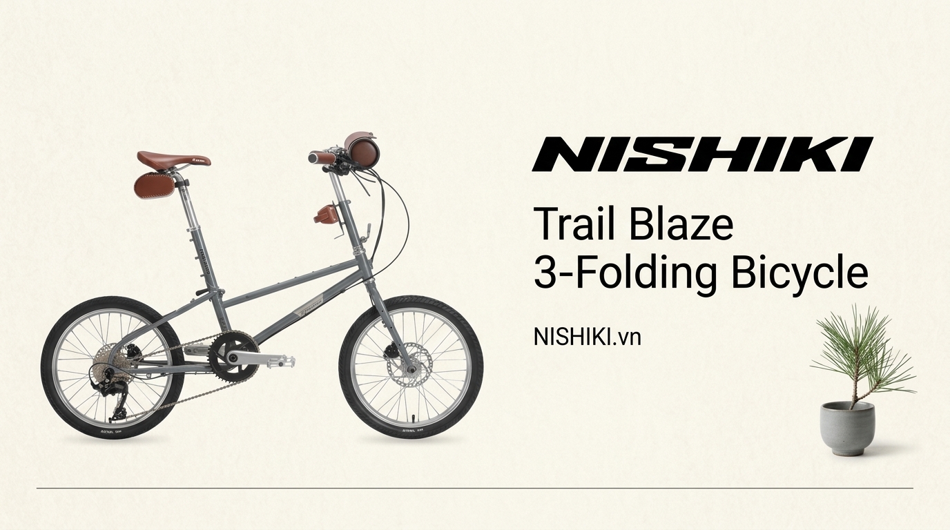 Giải Phẫu Kỹ Thuật Xe Đạp Gấp 3 Trail Blaze: Đỉnh Cao Cơ Khí Đô Thị Từ Nishiki