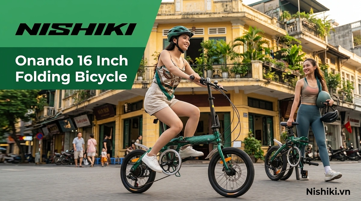 Xe Đạp Gấp Nhật Bản Nishiki Onando 16 Inch