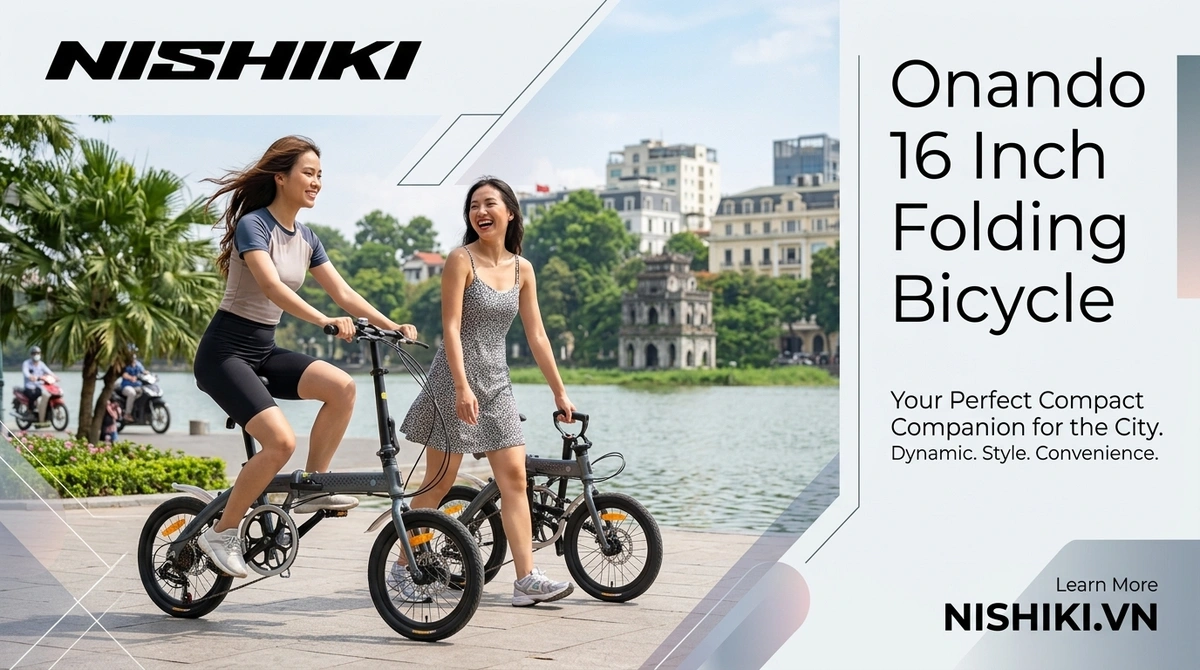 Xe Đạp Gấp Nhật Bản Nishiki Onando 16 Inch