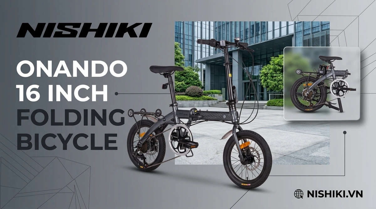 Xe Đạp Gấp Nhật Bản Nishiki Onando 16 Inch Xe Đạp Gấp Nhật Bản Nishiki Onando 16 Inch