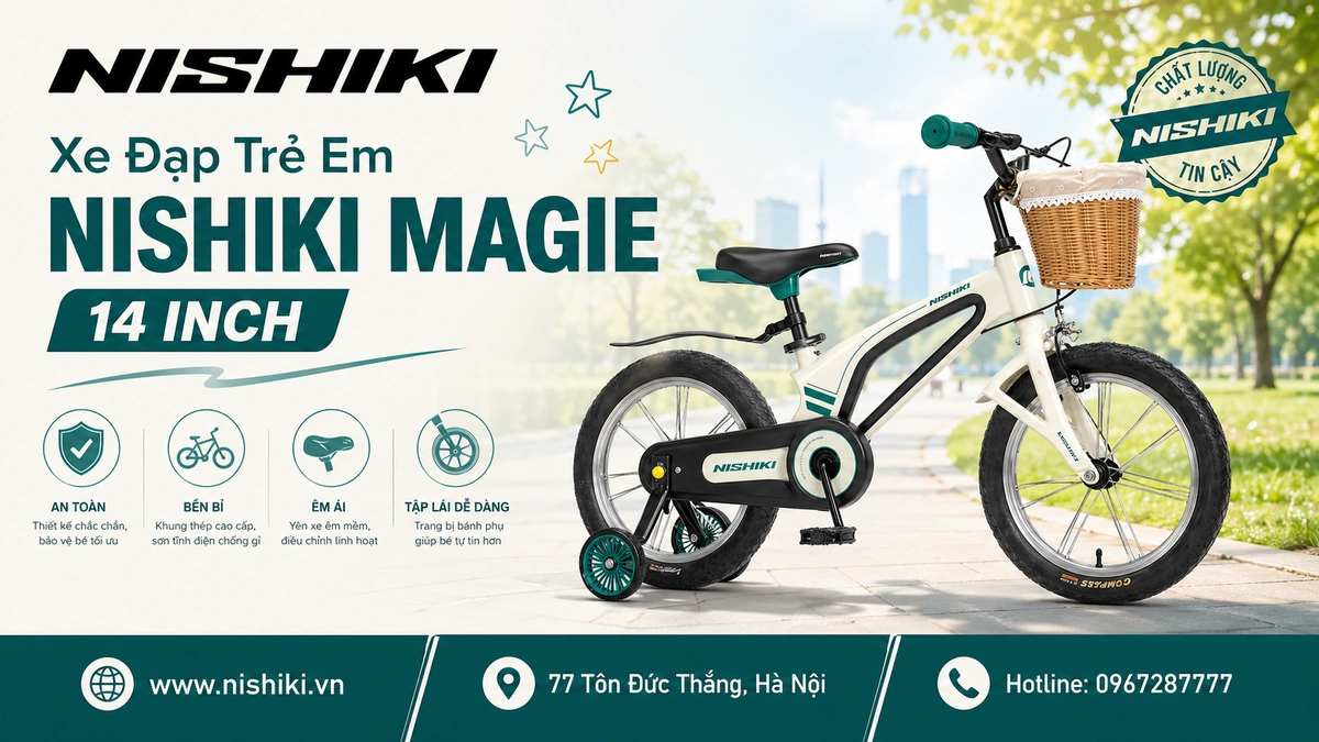 Xe Đạp Trẻ Em Nhật Bản NISHIKI MAGIE 14 INCH