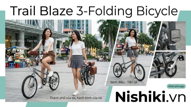 Giải Phẫu Kỹ Thuật Xe Đạp Gấp 3 Trail Blaze: Đỉnh Cao Cơ Khí Đô Thị Từ Nishiki