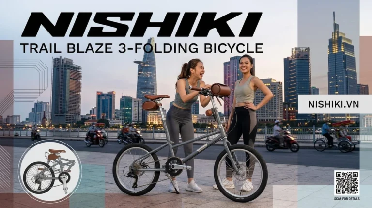 Giải Phẫu Kỹ Thuật Xe Đạp Gấp 3 Trail Blaze: Đỉnh Cao Cơ Khí Đô Thị Từ Nishiki