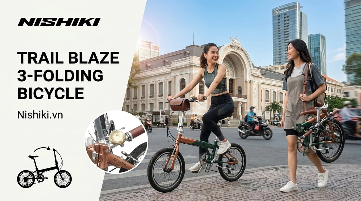 Xe Đạp Gấp Nhật Bản Nishiki 3 Trail Blaze