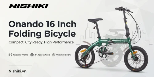 Xe Đạp Gấp Nhật Bản Nishiki Onanando 16 Inch 17