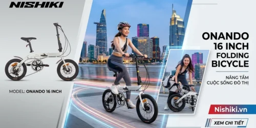 Xe Đạp Gấp Nhật Bản Nishiki Onanando 16 Inch 25