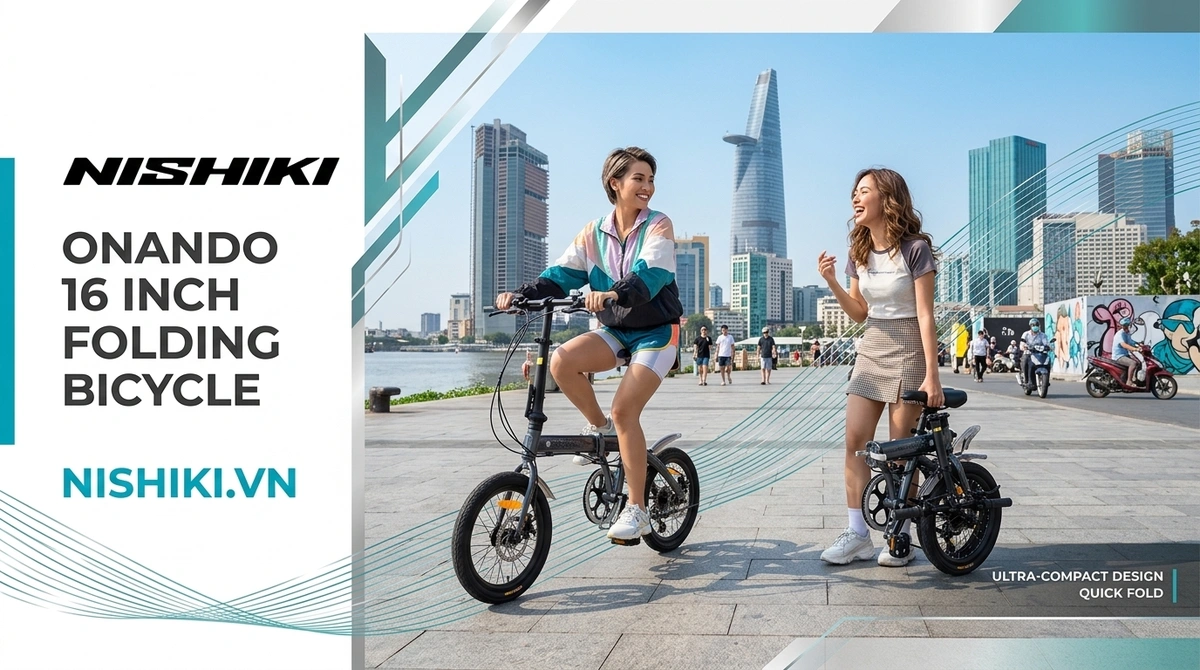 Xe Đạp Gấp Nhật Bản Nishiki Onanando 16 Inch 26