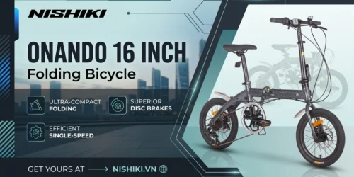 Xe Đạp Gấp Nhật Bản Nishiki Onanando 16 Inch 4