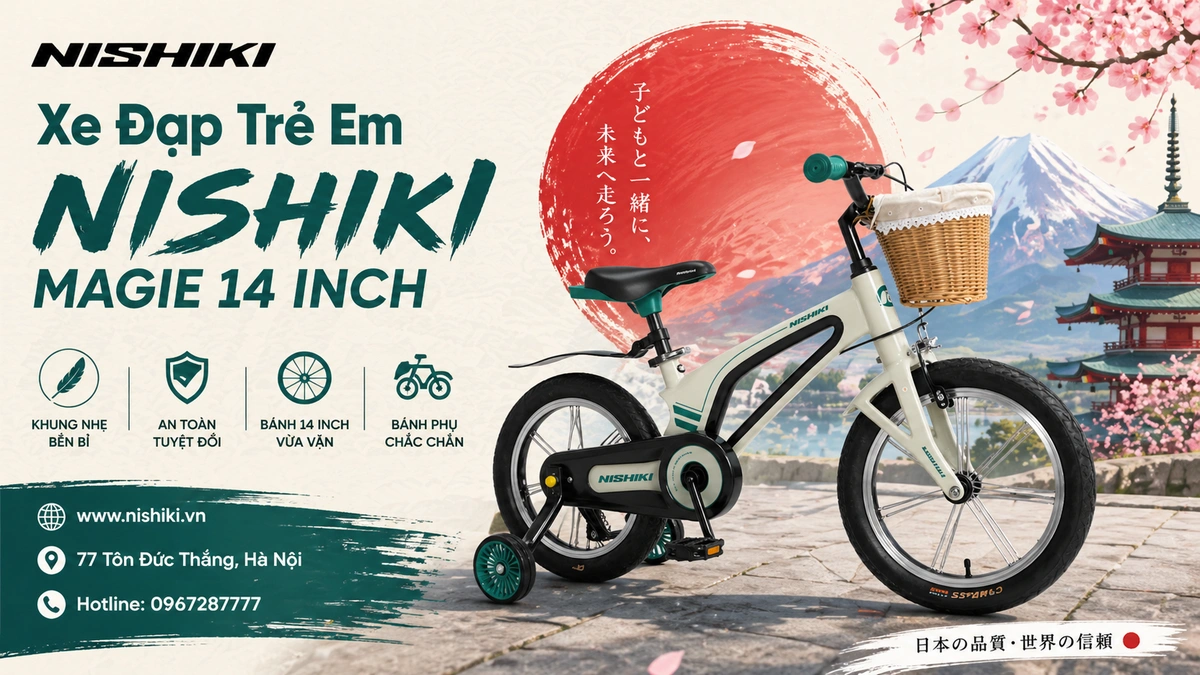 Xe Đạp Trẻ Em NISHIKI MAGIE 14 INCH (13)