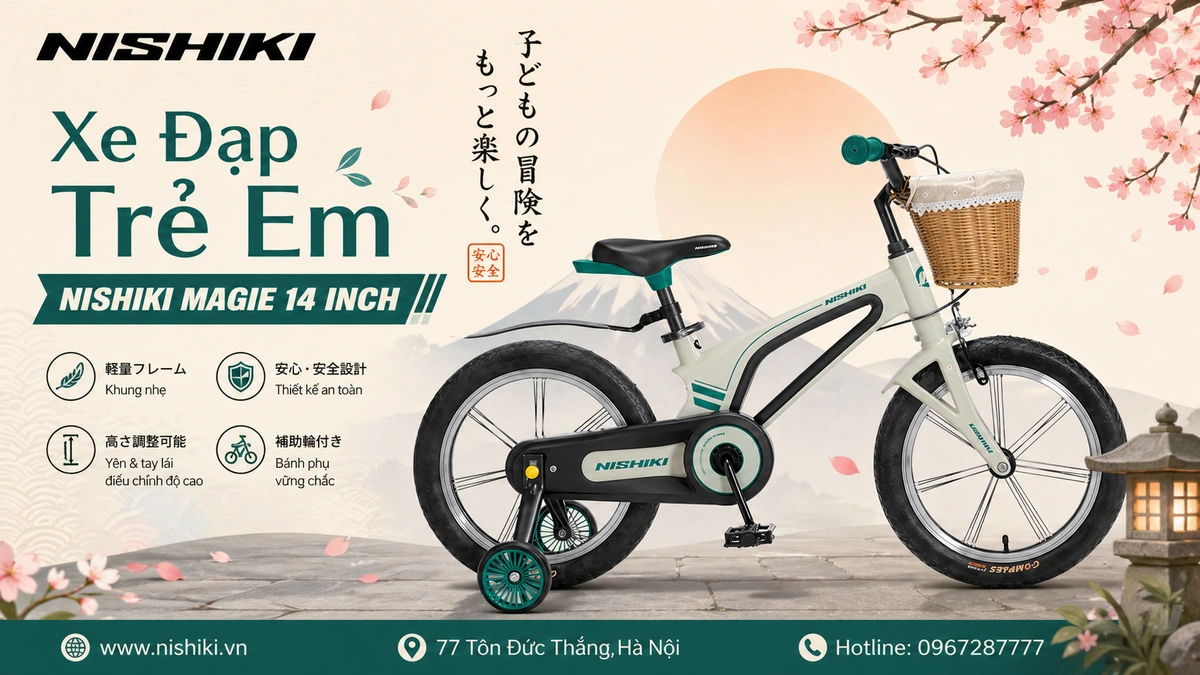 Xe Đạp Trẻ Em NISHIKI MAGIE 14 INCH (4)