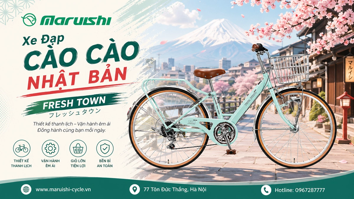 Xe Đạp Cào Cào FRESH TOWN (6)