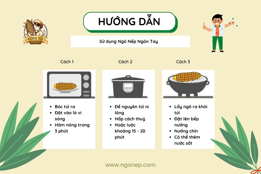 Hướng dẫn sử dụng Ngô Nếp Nhật Bản