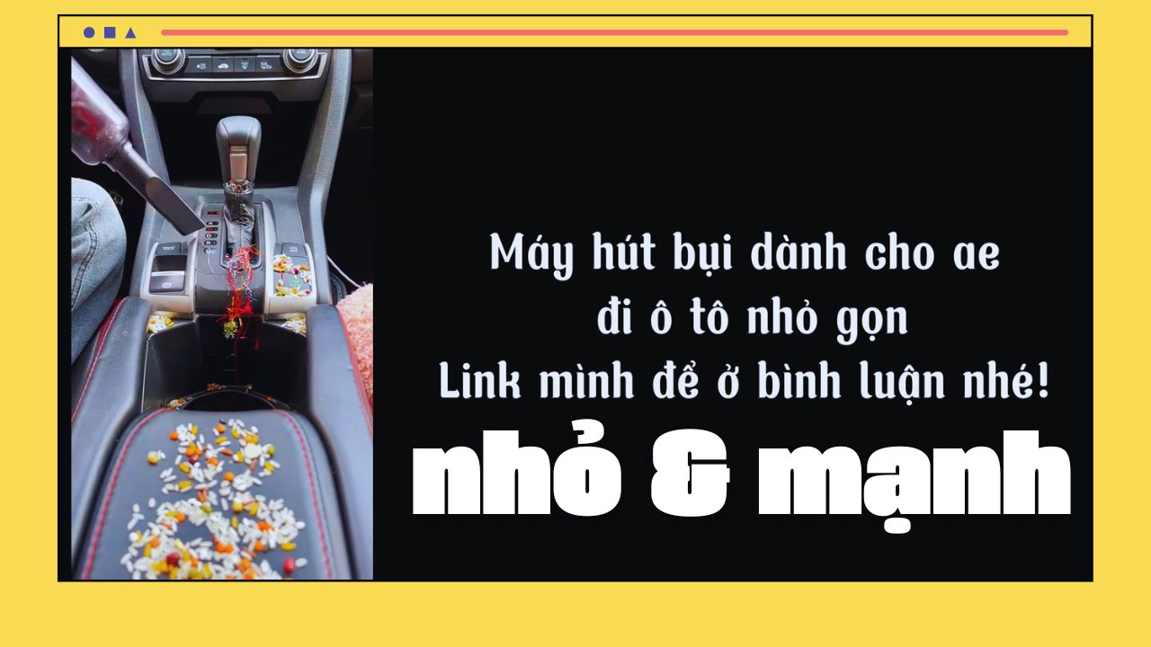 Máy hút bụi ô tô nhỏ gọn mà mạnh