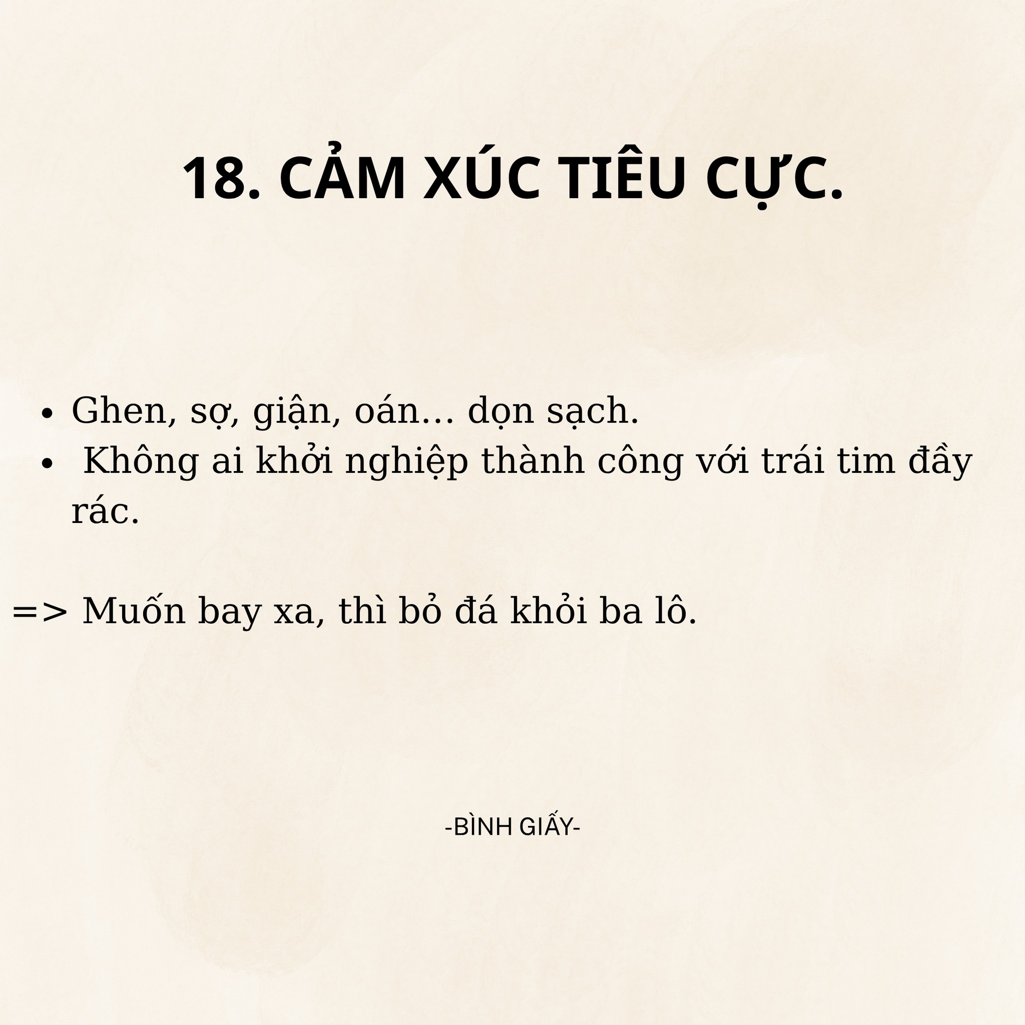 20 thứ phải biết buông bỏ để thành công