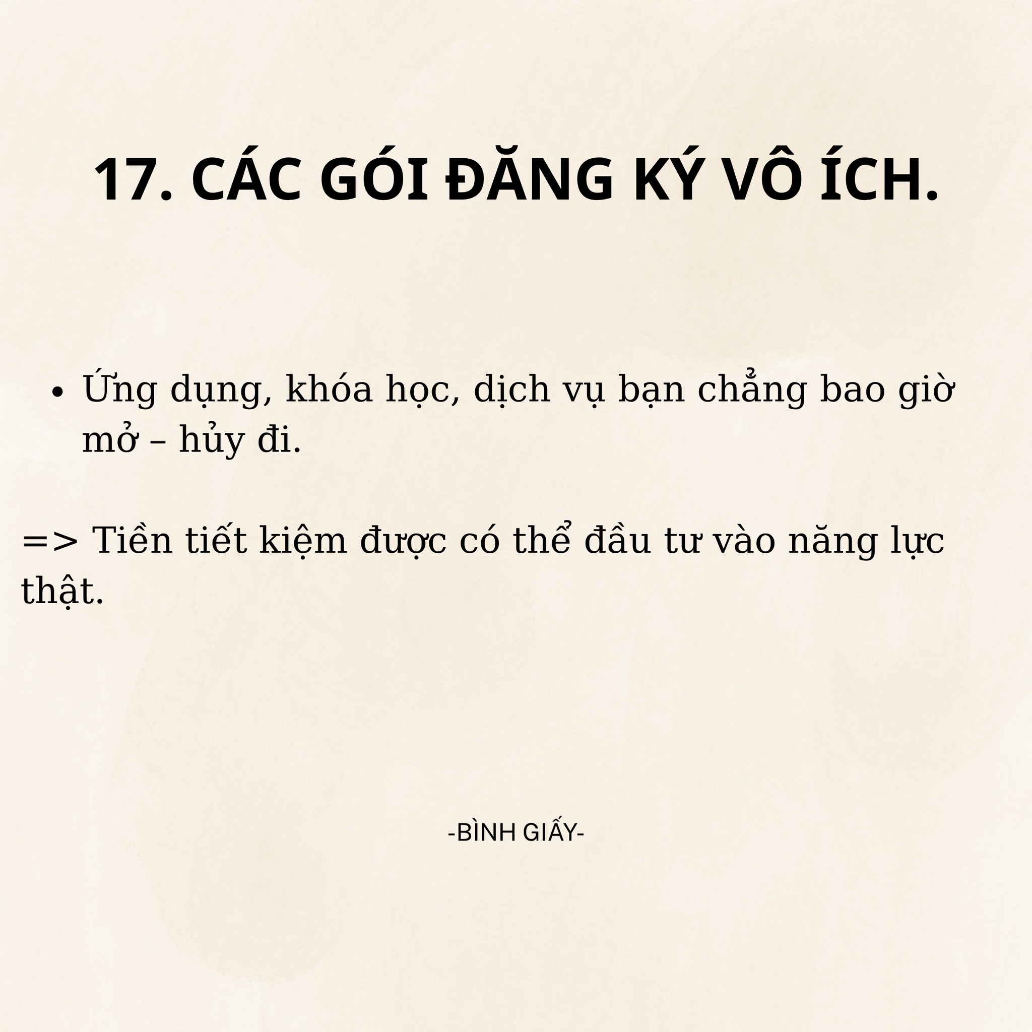 20 thứ phải biết buông bỏ để thành công