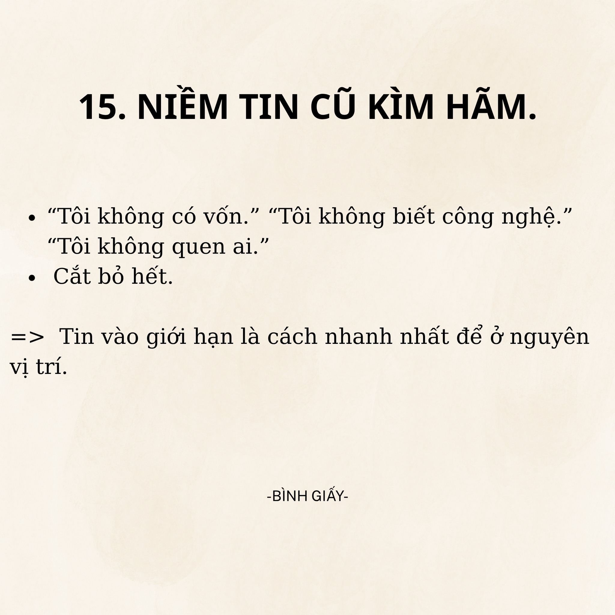 20 thứ phải biết buông bỏ để thành công