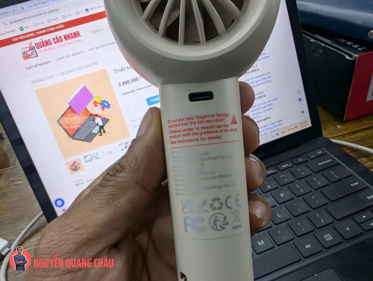 Quat Cam Tay Mini JisuLife Life5 2