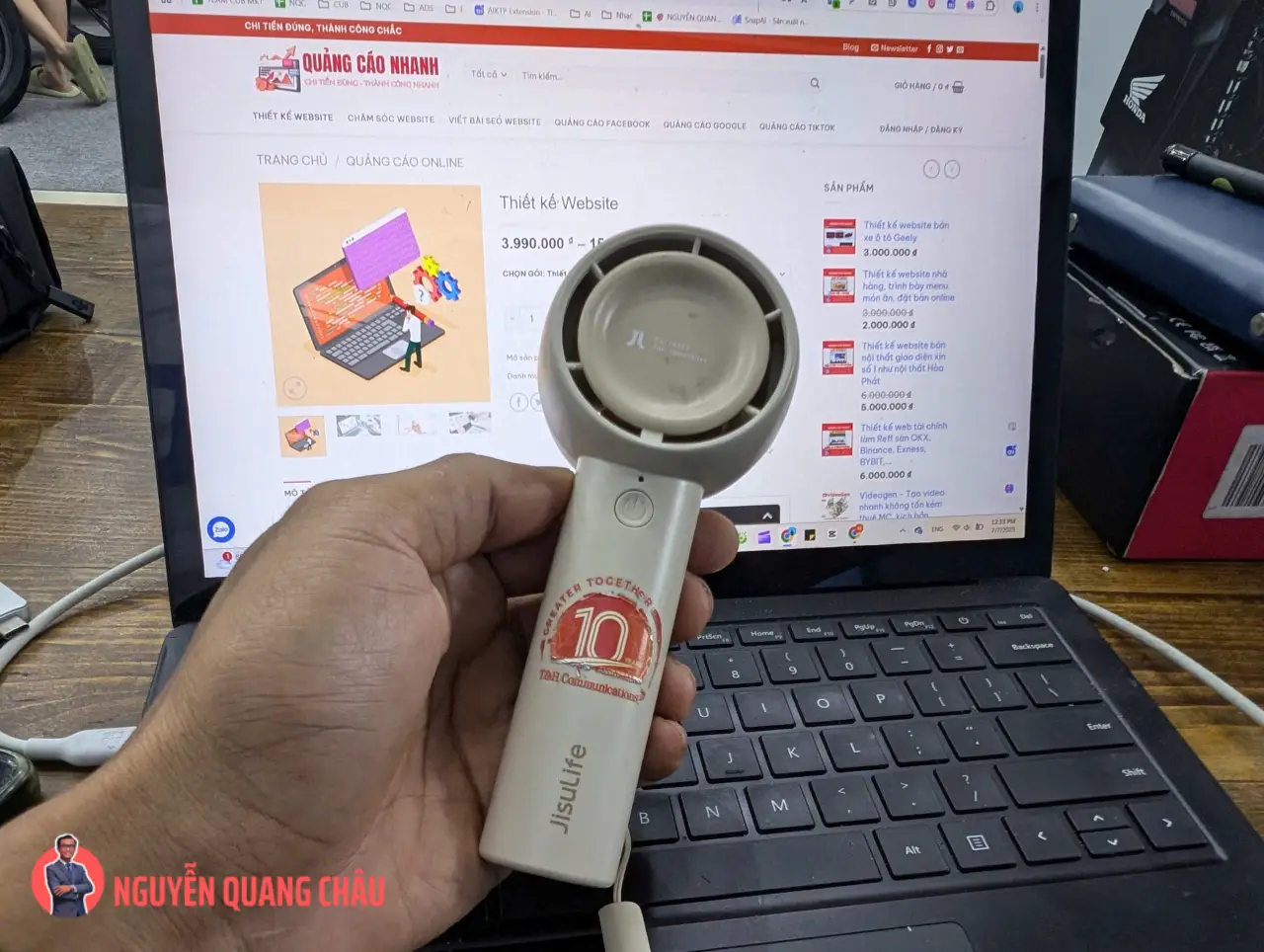 Quat Cam Tay Mini JisuLife Life5 3