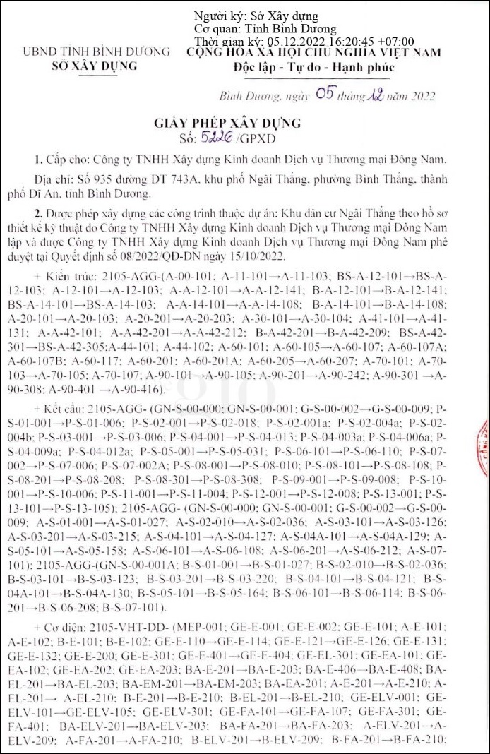 The Gió Riverside – Dĩ An – Bình Dương