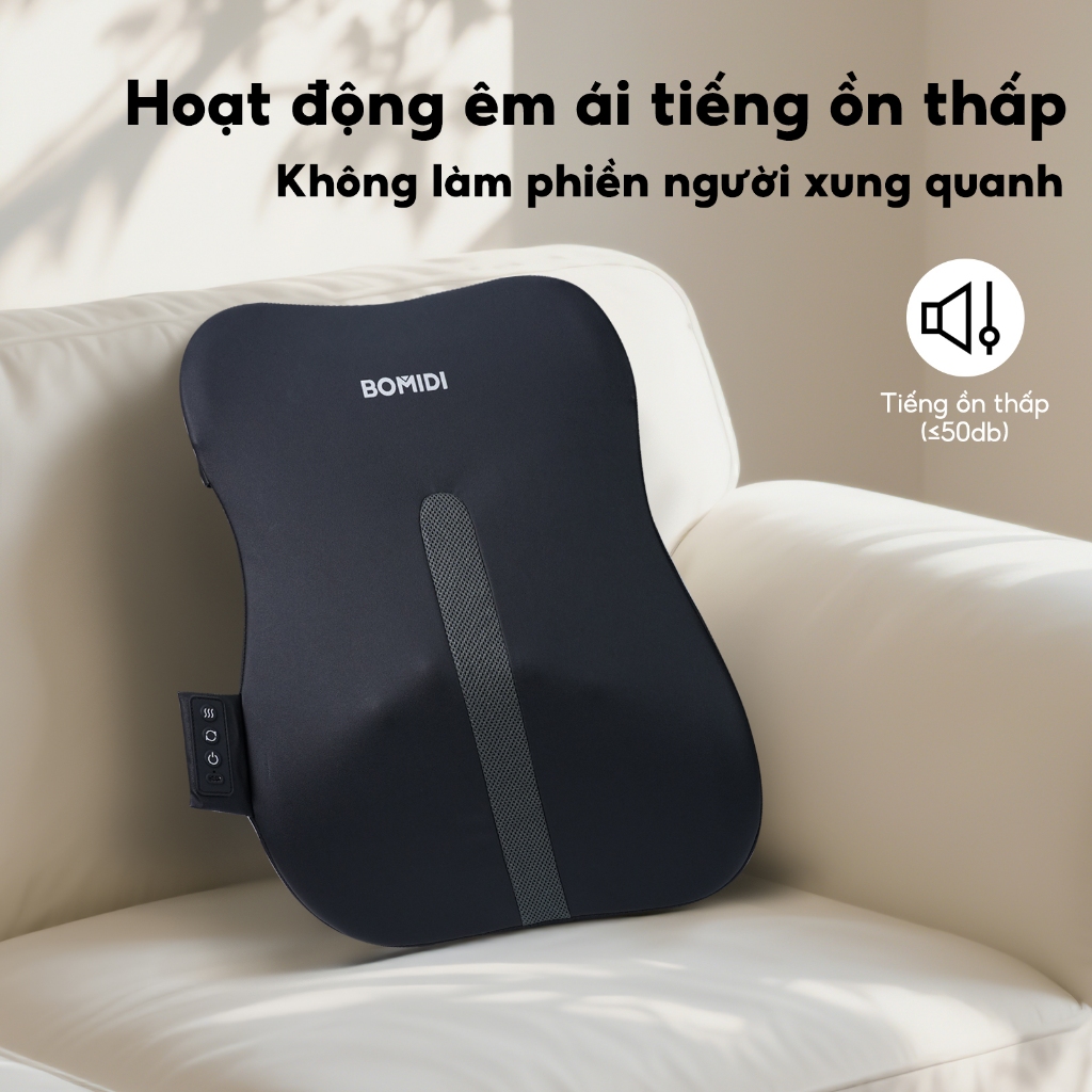 Đệm Massage Lưng Bomidi BM01: Giải pháp thư giãn cho dân văn phòng và lái xe