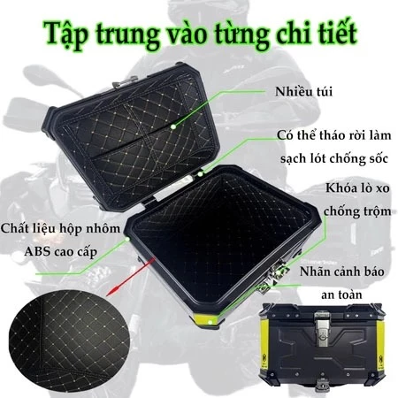 Hộp đựng sau xe máy chống va đập: Giải pháp bảo vệ hành lý tối ưu