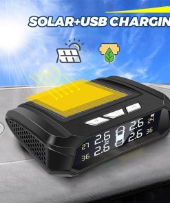 Review Soarfly Cảm Biến Áp Suất Lốp ô tô TPMS không dây dùng tấm pin mặt trời màn hình LCD có USB và 4 cảm biến 6 images upload woo2F7f813bf25d1f80c9d00a72caccda234d