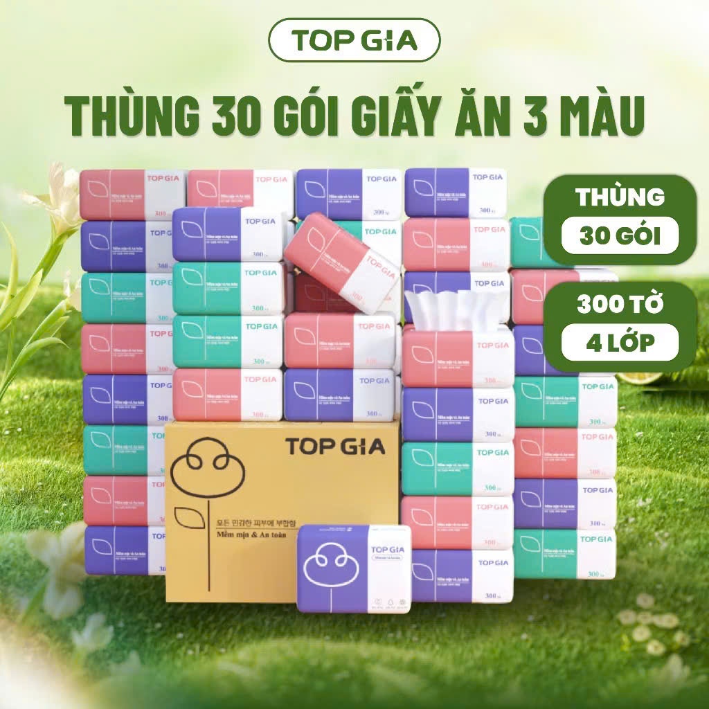 Thùng giấy ăn rút Topgia 3 màu: Đánh giá chi tiết và ưu đãi hấp dẫn