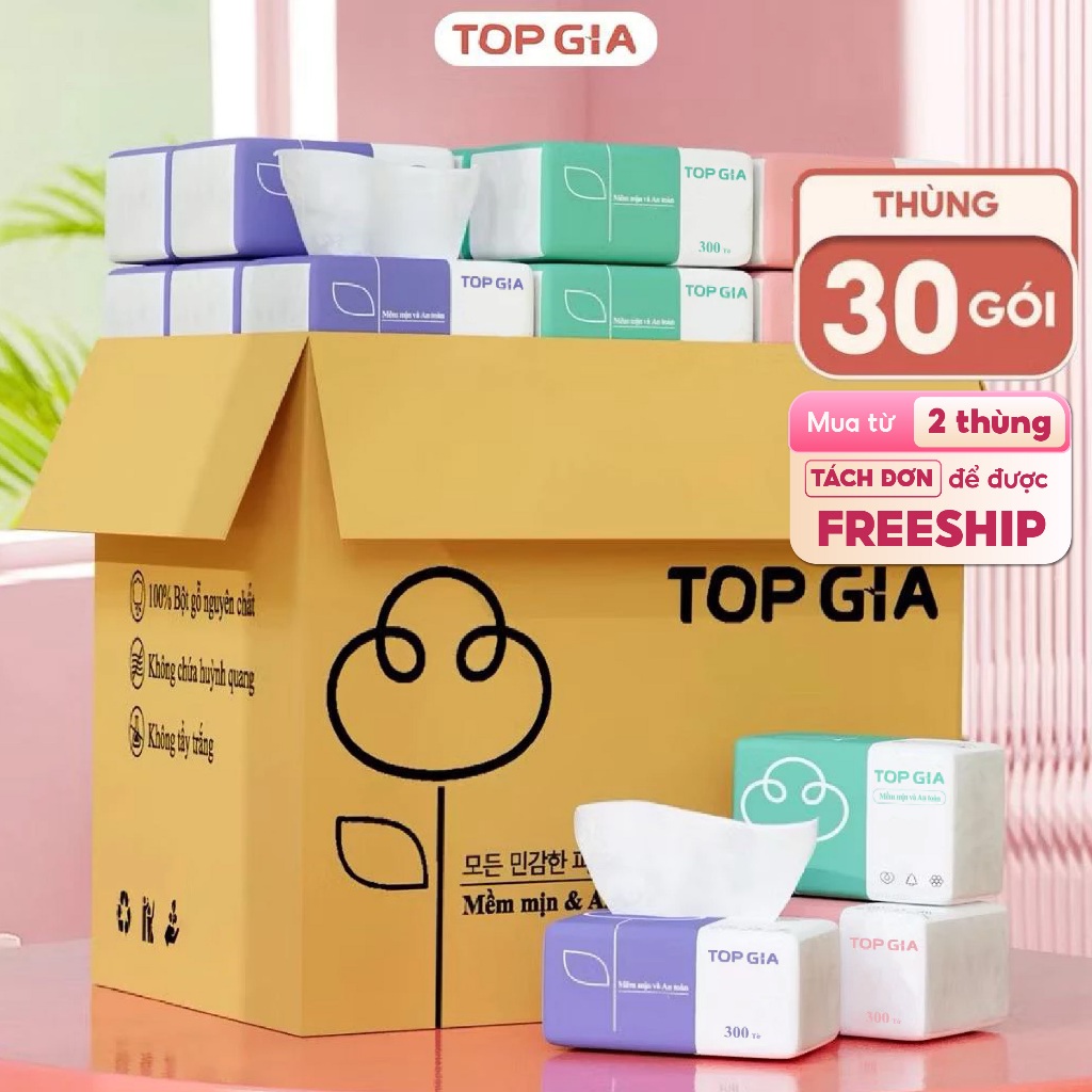 Thùng giấy ăn rút Topgia 3 màu: Đánh giá chi tiết và ưu đãi hấp dẫn