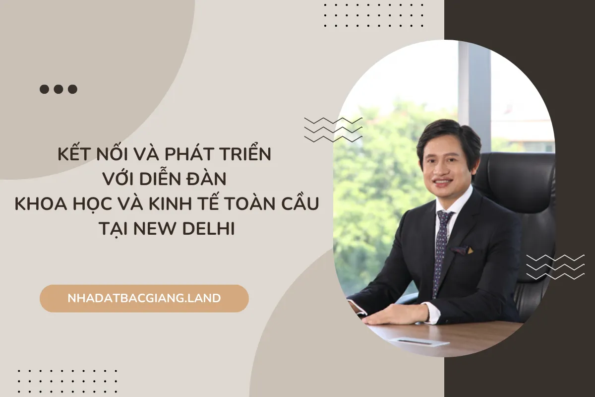 Chủ tịch Meey Group tham dự diễn đàn Khoa học và Kinh tế toàn cầu tại New Delhi