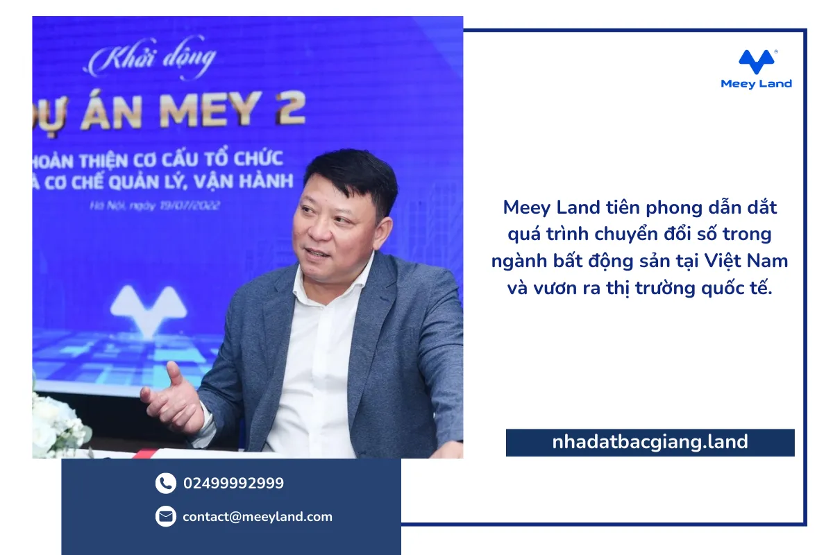 Meey Land tiên phong dẫn dắt quá trình chuyển đổi số trong ngành bất động sản tại Việt Nam và vươn ra thị trường quốc tế.