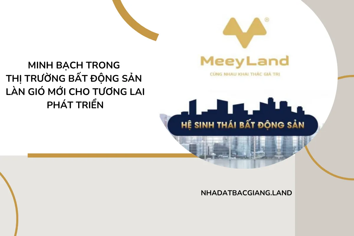 Minh bạch trong thị trường bất động sản - Làn gió mới cho tương lai phát triển của MeeyLand