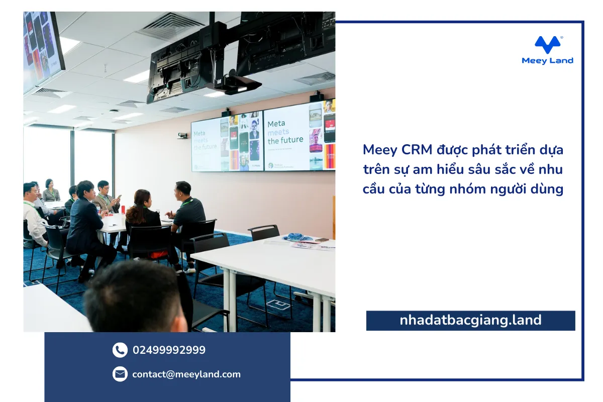 Meey CRM được phát triển dựa trên sự am hiểu sâu sắc về nhu cầu của từng nhóm người dùng