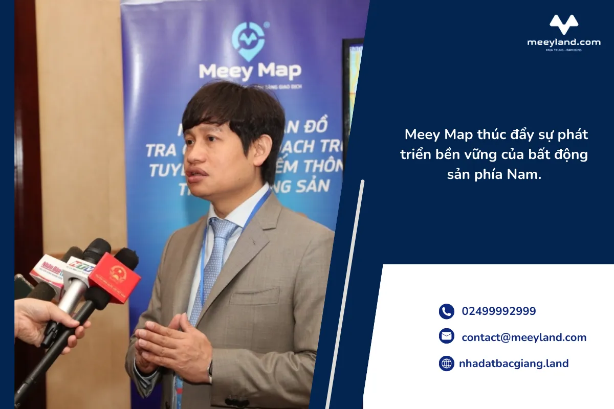Meey Map thúc đẩy sự phát triển bền vững của bất động sản phía Nam.