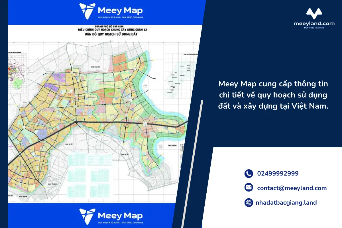 Meey Map cung cấp thông tin chi tiết về quy hoạch sử dụng đất và xây dựng tại Việt Nam.