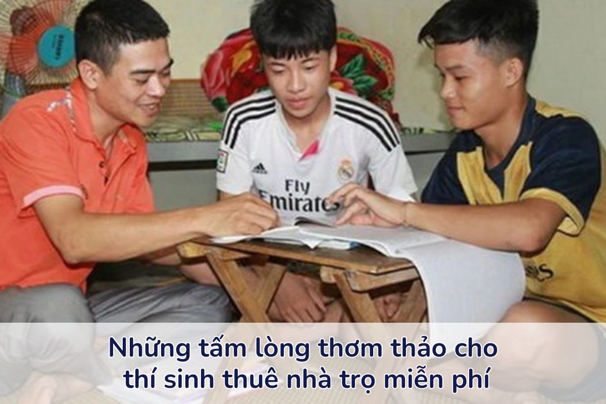 Biết ơn những nhà trọ miễn phí cho thí sinh dự thi đại học