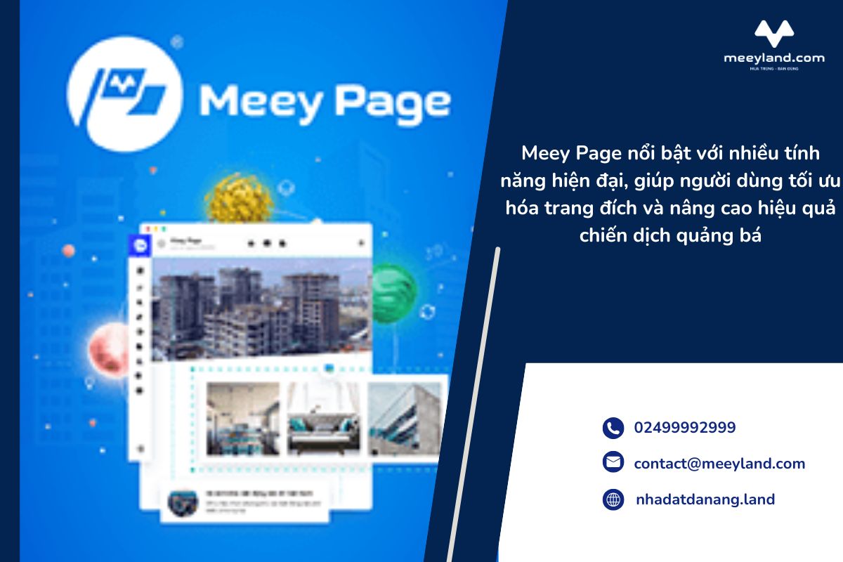 Meey Page - Công cụ tạo Landing Page trong bất động sản